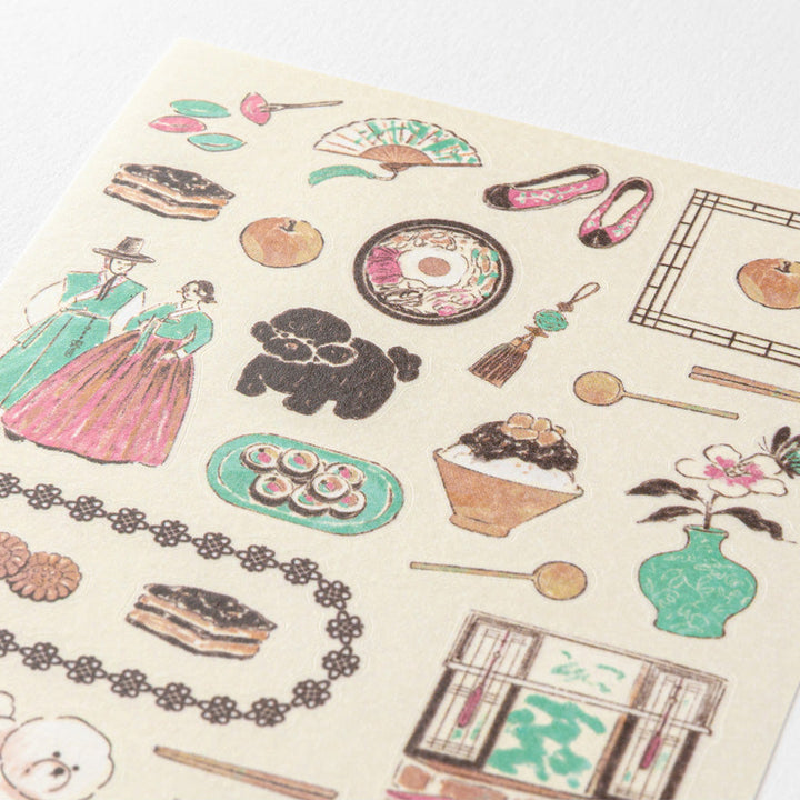 Midori - Sticker Sheet 2716 - South Korean Motifs