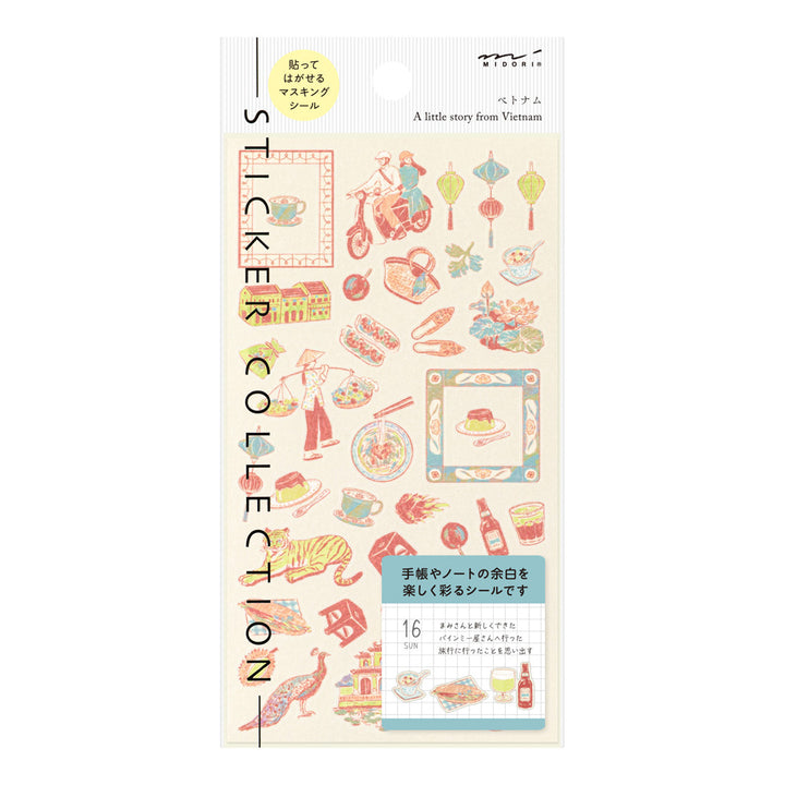 Midori - Sticker Sheet 2718 - Vietnamese Motifs