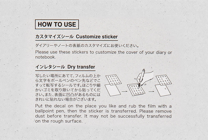 Traveler's Notebook - 2026 Customized Sticker Set