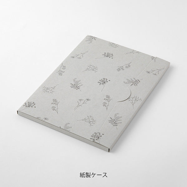 Midori - Letter Set Original Floral- Colored Washi Paper Green