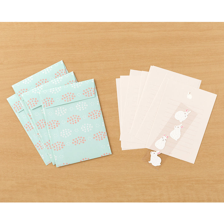 MIDORI - Letter Set With Stickers | Rabbit B