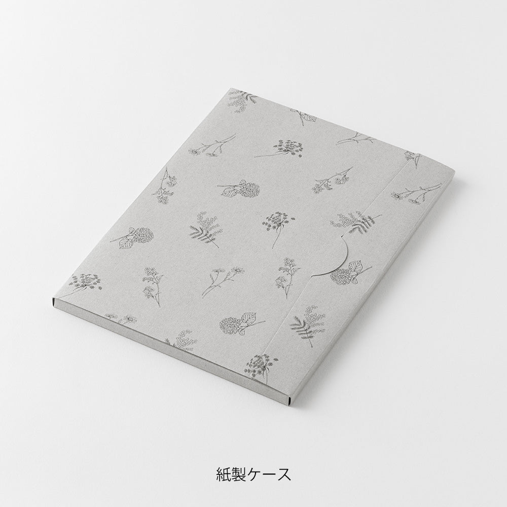 Midori - Letter Set 932 Original Floral-Colored Washi Paper Blue A