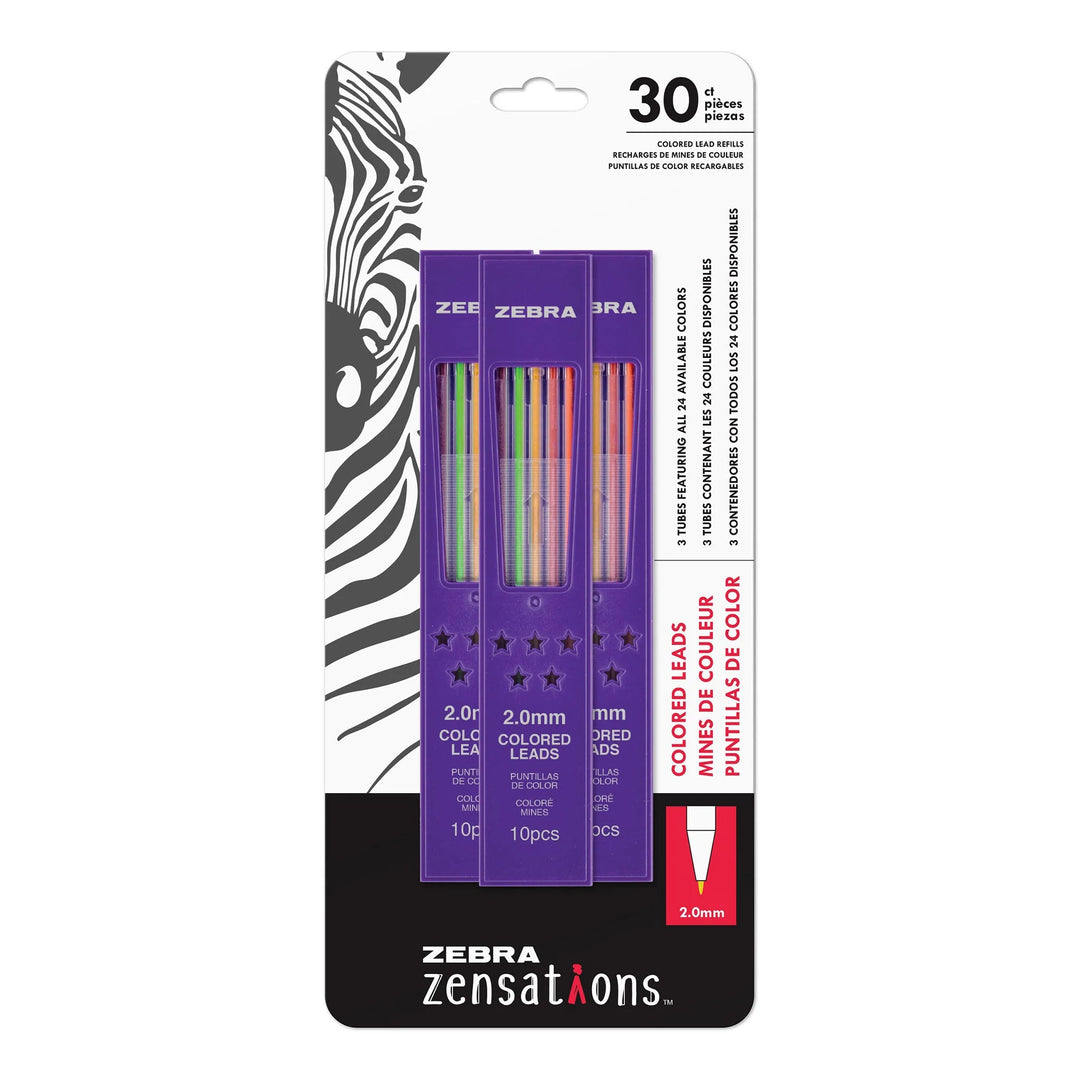 Zebra - Zensations Coloured Mechanical Pencil 2.0mm - Refill (3-Pack)