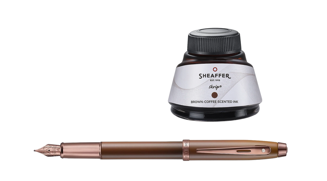 Sheaffer - Fountain Pen & Ink Gift Set - Sheaffer 100 Coffee