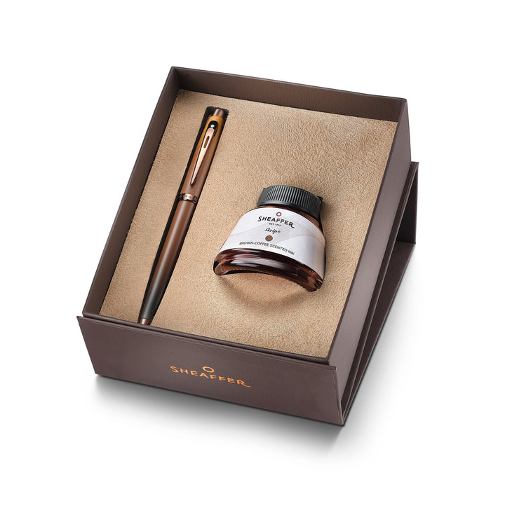 Sheaffer - Fountain Pen & Ink Gift Set - Sheaffer 100 Coffee