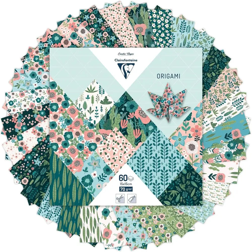 Clairefontaine - Origami Kit - 60 Sheets - Herbarium