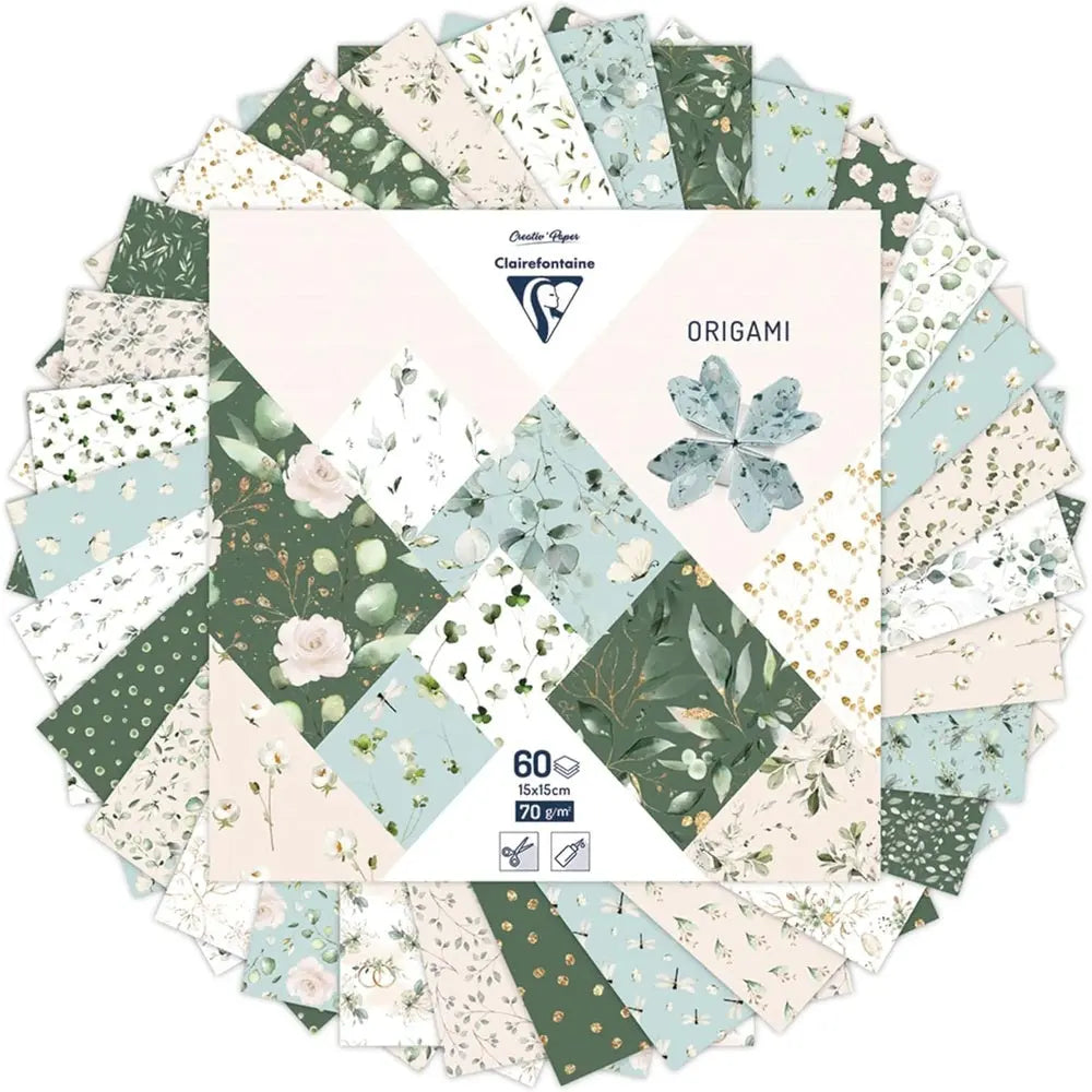 Clairefontaine - Origami Kit - 60 Sheets - Romantic