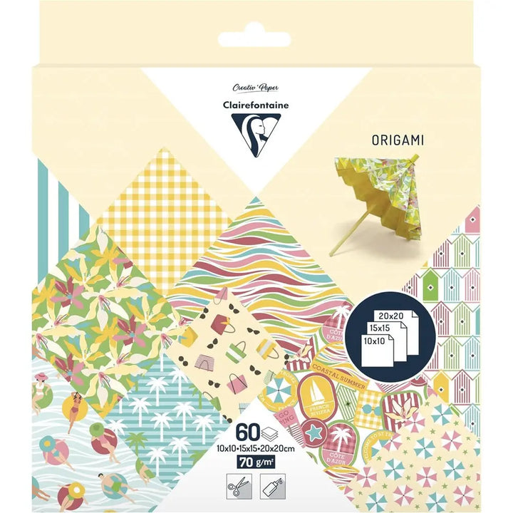 Clairefontaine - Origami Kit - 60 Sheets - French Riviera