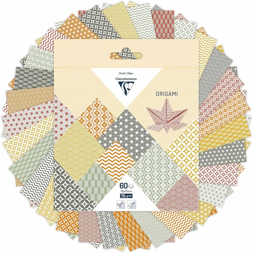 Clairefontaine - Origami Kit - 60 Sheets - Autumn