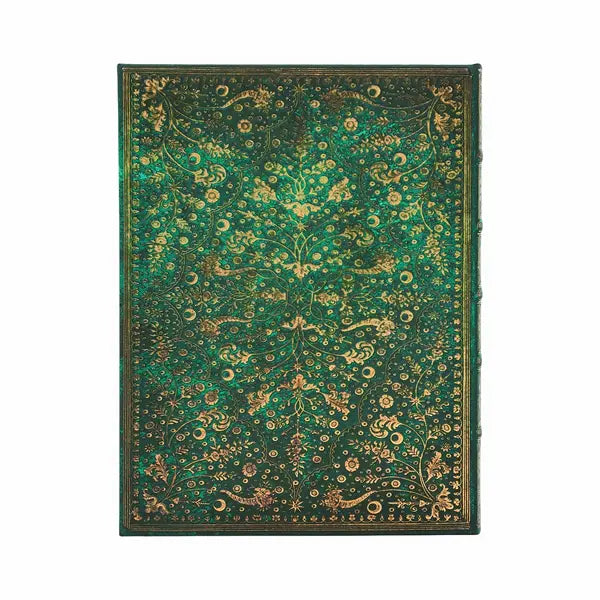 Paperblanks - Ultra Hardcover Journal - Lined - Nature's Grace - Emerald Flower
