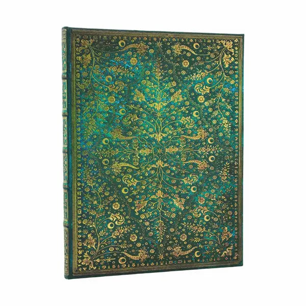 Paperblanks - Ultra Hardcover Journal - Lined - Nature's Grace - Emerald Flower