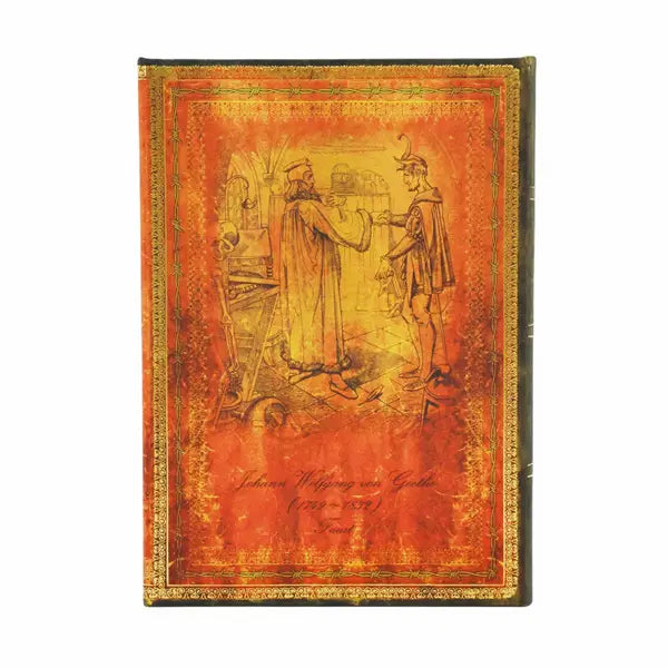 Paperblanks - Midi Hardcover Journal - Lined - Embellished Manuscript Collection - Goethe, Faust