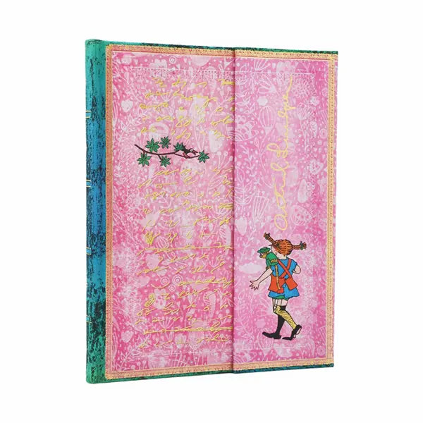 Paperblanks - Ultra Hardcover Journal - Lined - Embellished Manuscripts Collection - Astrid Lindgren - Pippi Longstocking