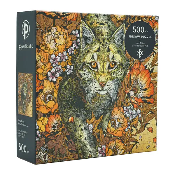 Paperblanks - 500 Piece Jigzaw Puzzle - Erica Williams Art - Lynx Rising