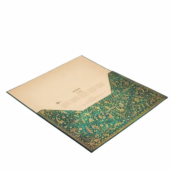 Paperblanks - Document Folder - Nature's Grace - Emerald Flower