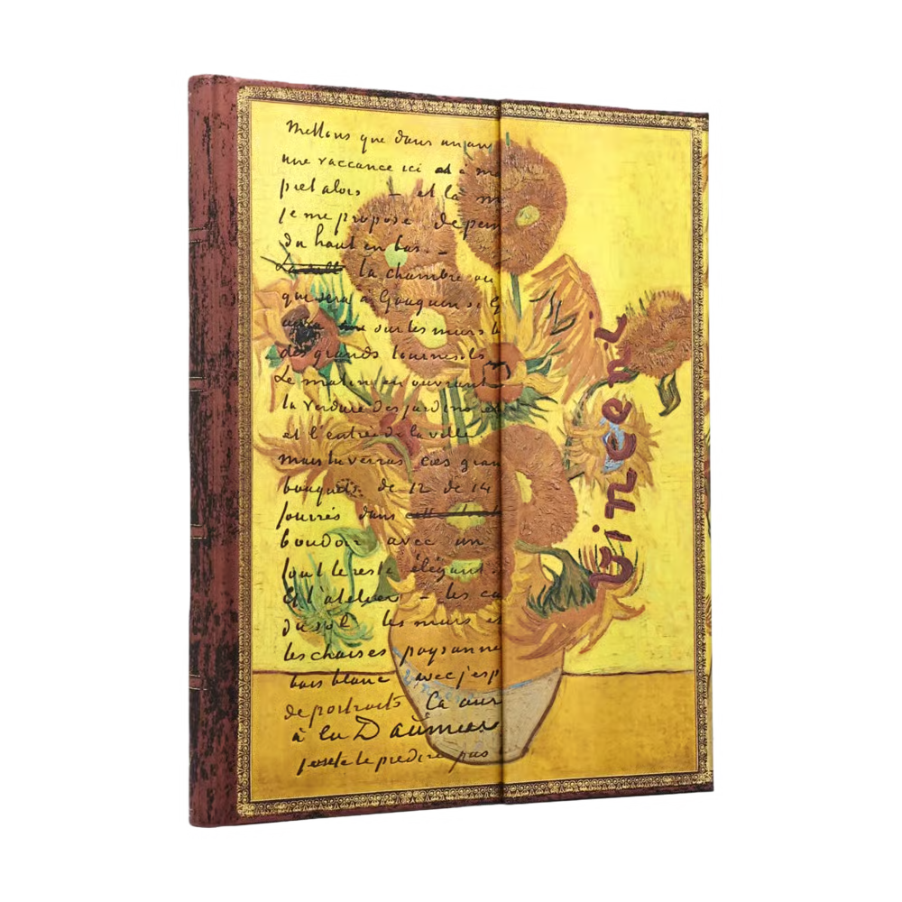 Paperblanks - Van Gogh, Sunflowers - Lined Hardcover Journal - Ultra