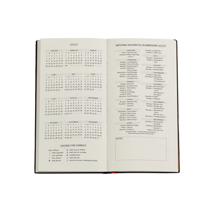 Paperblanks - 2027 Lotus River - 12-Month Horizontal Planner - Hardcover - Slim