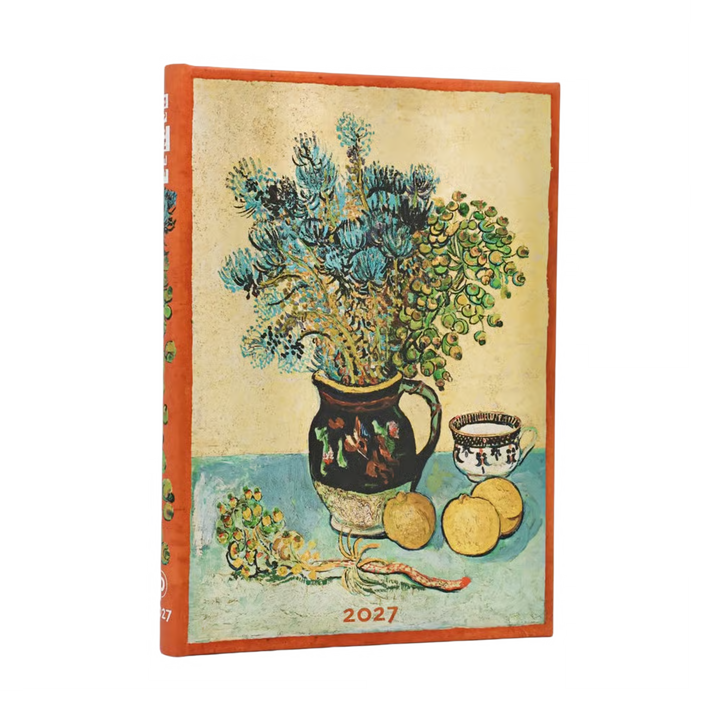 Paperblanks - 2027 Van Gogh's Still Life - 2027 12 Month Planner - Hardcover - Midi - Horizontal