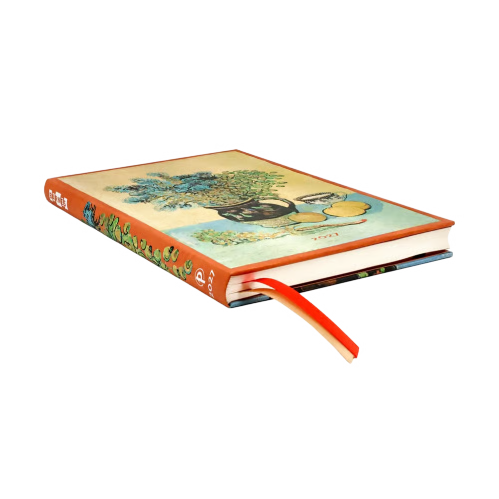 Paperblanks - 2027 Van Gogh's Still Life - 12 Month Planner - Hardcover - Maxi - Horizontal