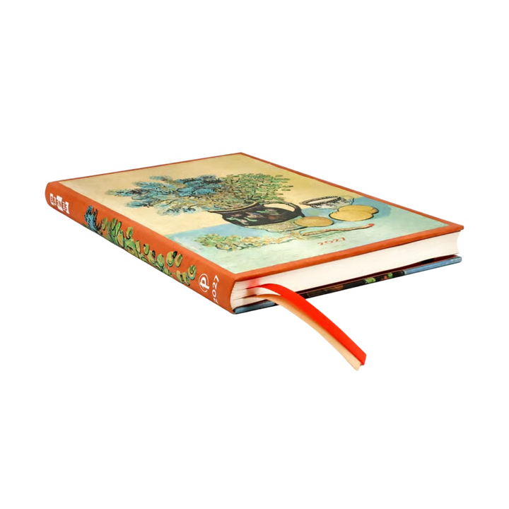 Paperblanks - 2027 Van Gogh's Still Life - 12 Month Planner - Hardcover - Maxi - Horizontal
