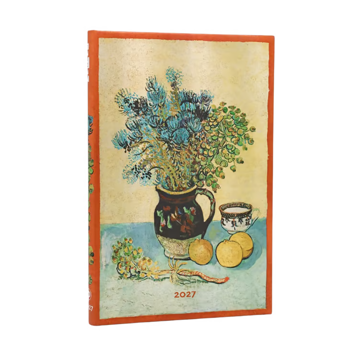 Paperblanks - 2027 Van Gogh's Still Life - 12 Month Planner - Hardcover - Maxi - Horizontal