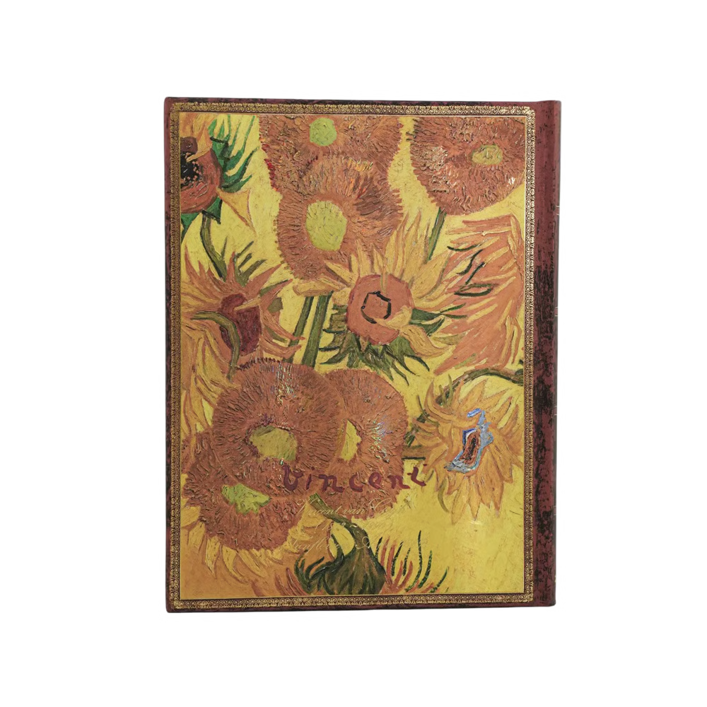 Paperblanks - 2027 Weekly Vertical Planner (Hardcover) - Van Gogh Sunflowers