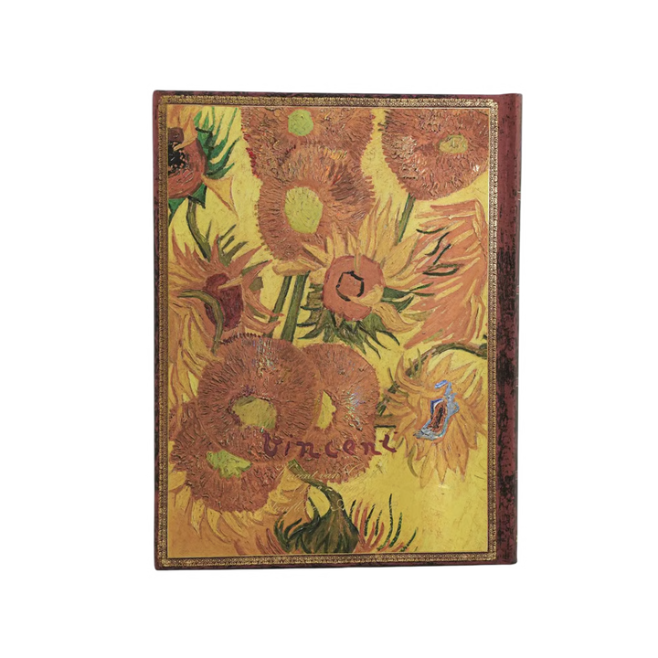 Paperblanks - 2027 Weekly Vertical Planner (Hardcover) - Van Gogh Sunflowers