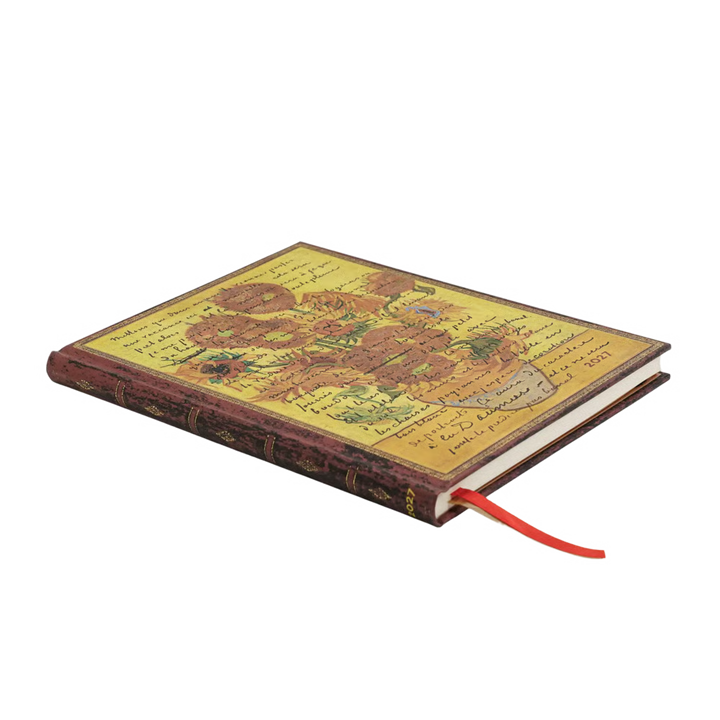 Paperblanks - 2027 Weekly Vertical Planner (Hardcover) - Van Gogh Sunflowers
