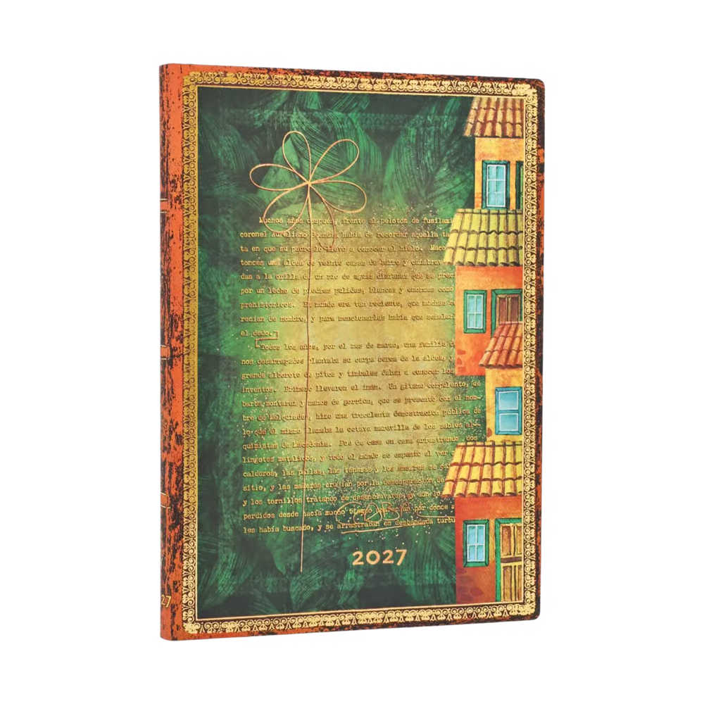 Paperblanks - 2027 Garcia Marquez, One Hundred Years of Solitude - 12 Month Planner - Softcover - Midi - Vertical