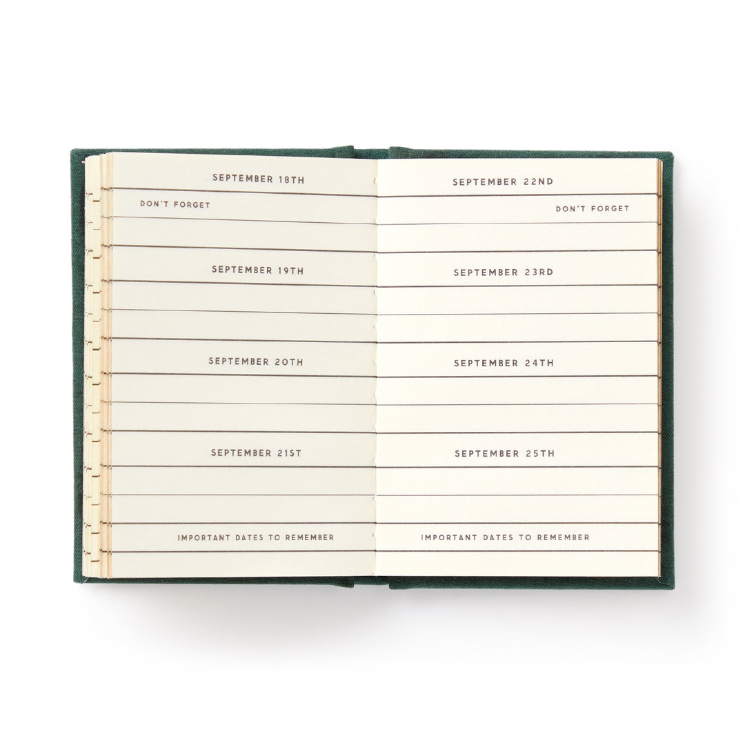 Brass Monkey - Dates People Get Mad If I Forget - Tiny Diary - Green