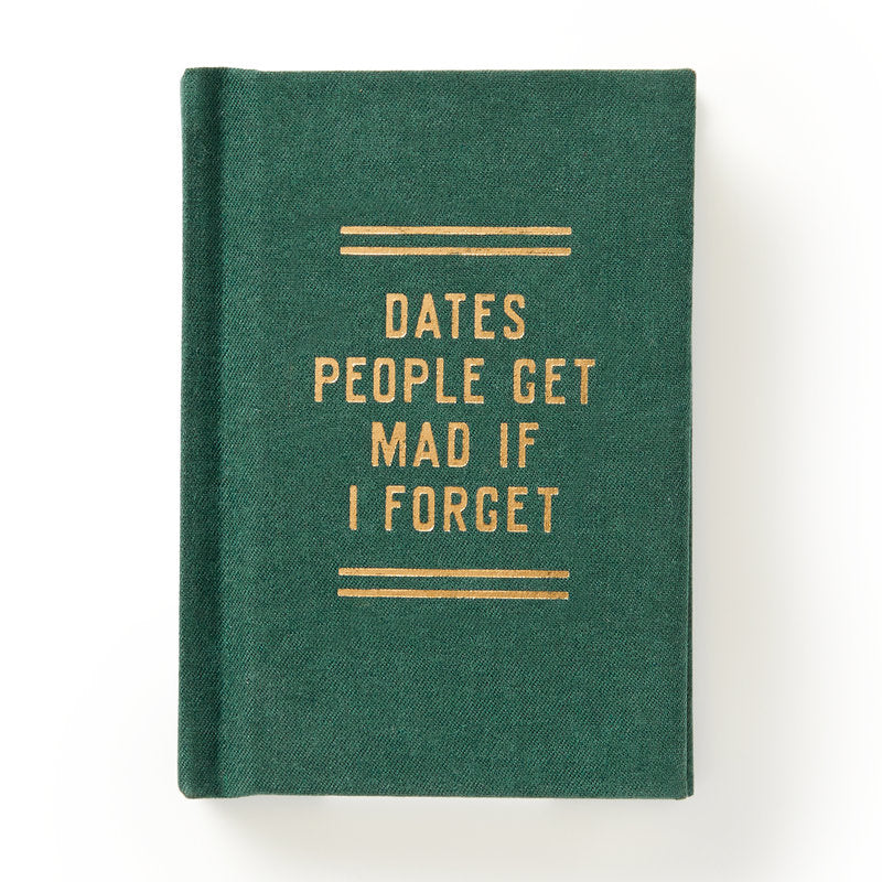 Brass Monkey - Dates People Get Mad If I Forget - Tiny Diary - Green