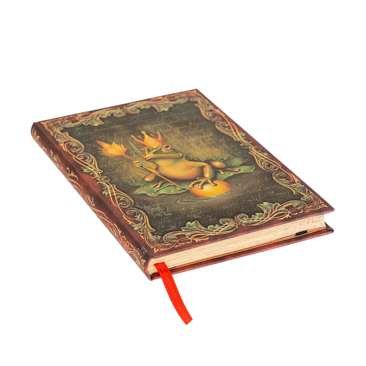 Paperblanks - The Brothers Grimm, Frog Prince (Fairy Tale Collection) - Lined Hardcover Journal - Midi