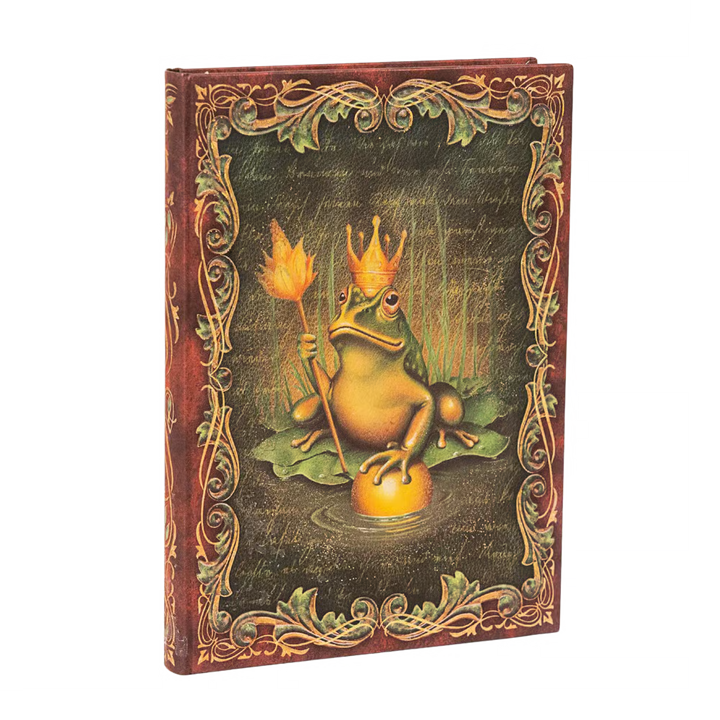 Paperblanks - The Brothers Grimm, Frog Prince (Fairy Tale Collection) - Lined Hardcover Journal - Midi