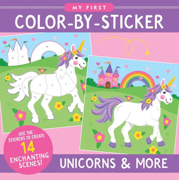 Peter Pauper Press - Colour By Sticker - Unicorns & More