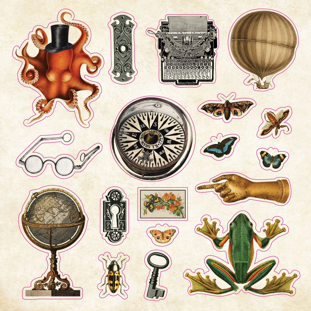 Peter Pauper Press - Sticker Book - Curiosities