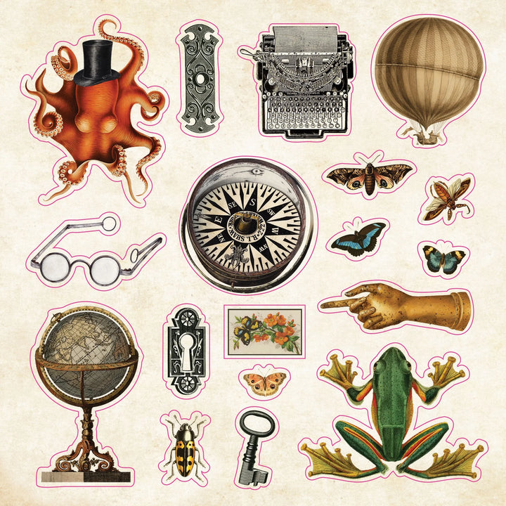 Peter Pauper Press - Sticker Book - Curiosities