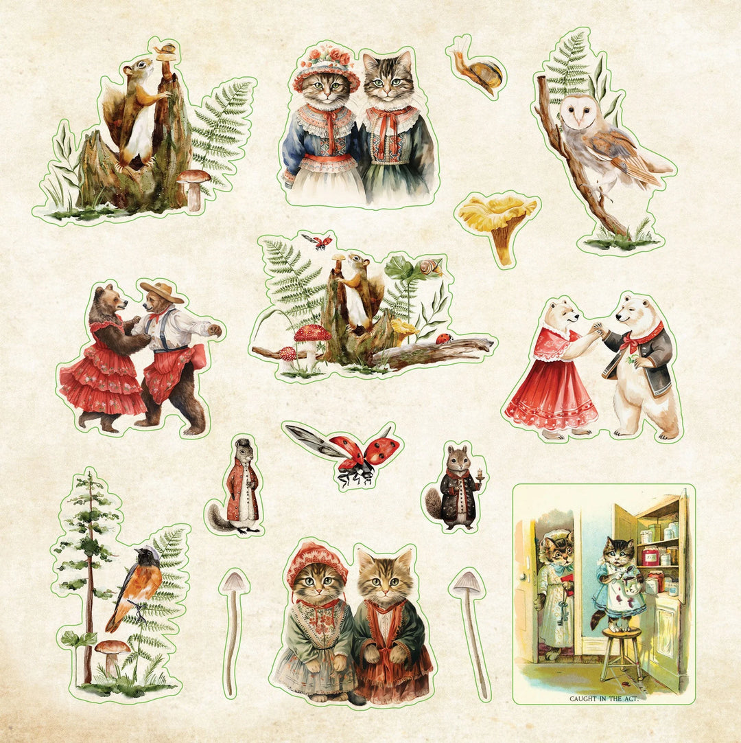Peter Pauper Press - Sticker Book - Zoological Ephemera