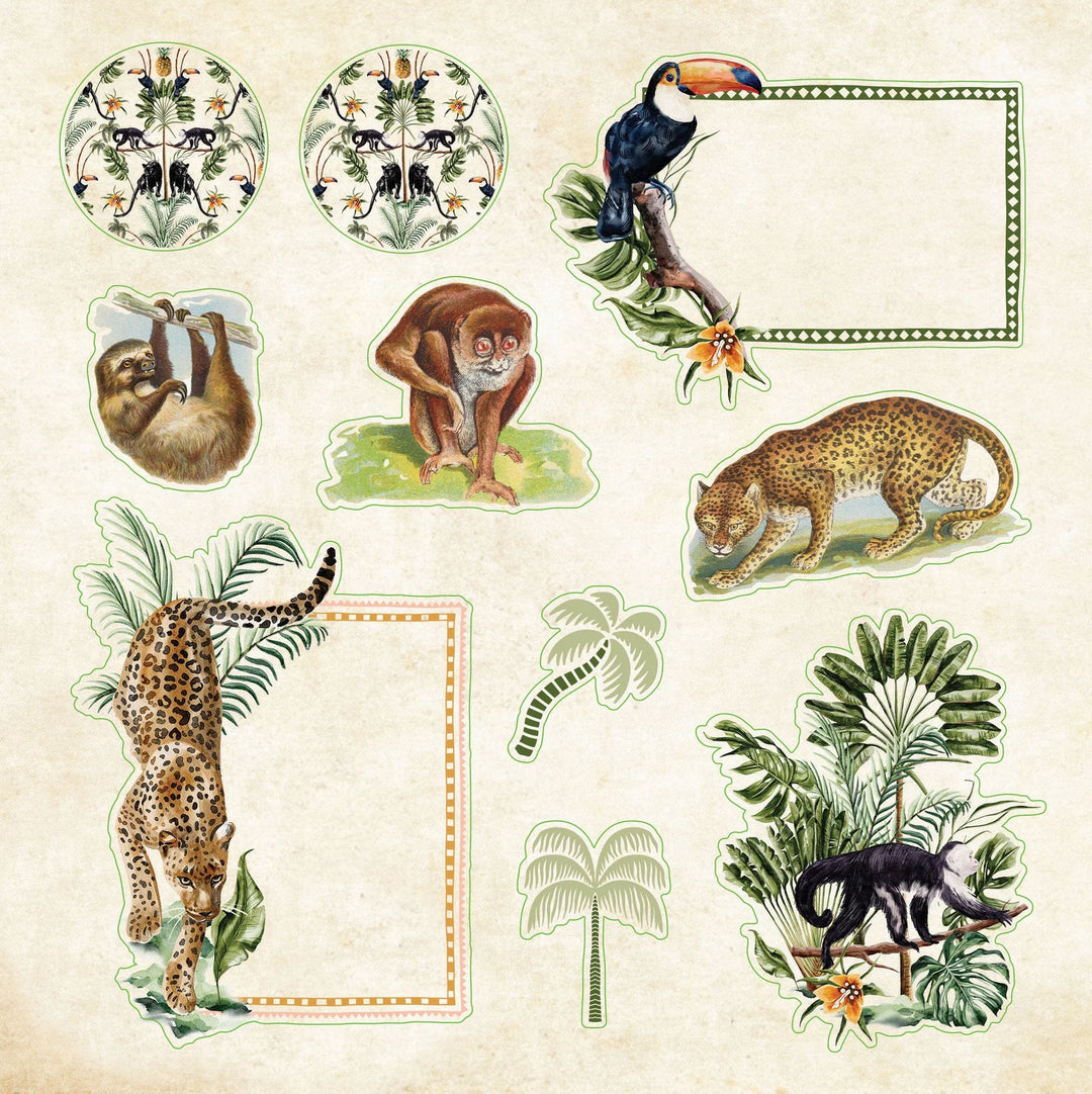 Peter Pauper Press - Sticker Book - Zoological Ephemera