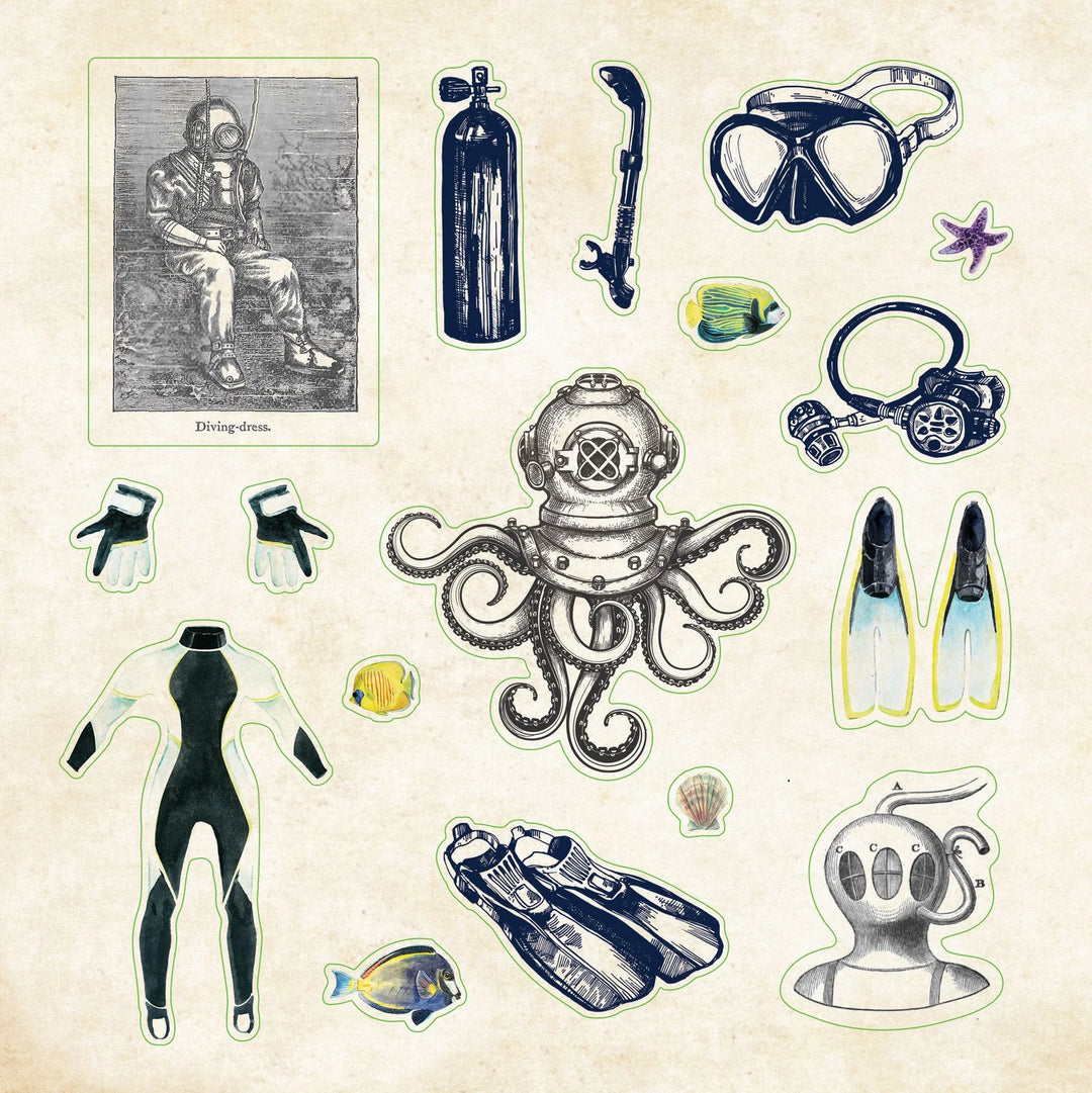 Peter Pauper Press - Sticker Book - Poseidon's Kingdom