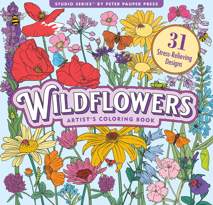 Peter Pauper Press - Studio Series Artist's Coloring Book - Wildflowers