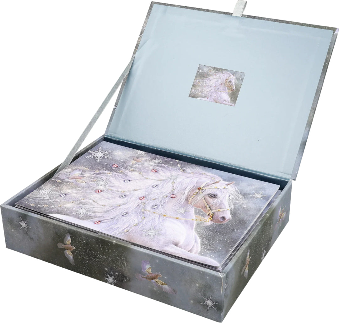 Peter Pauper Press - Boxed Deluxe Holiday Cards - Festive Horse