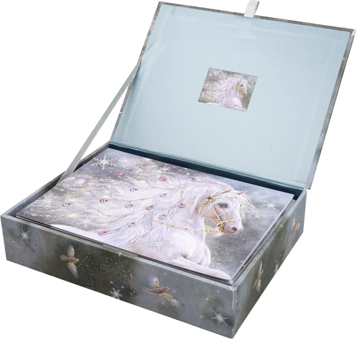 Peter Pauper Press - Boxed Deluxe Holiday Cards - Festive Horse