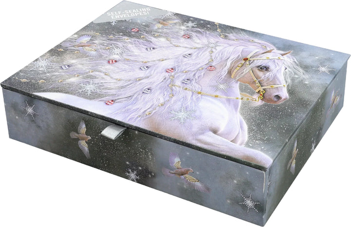 Peter Pauper Press - Boxed Deluxe Holiday Cards - Festive Horse