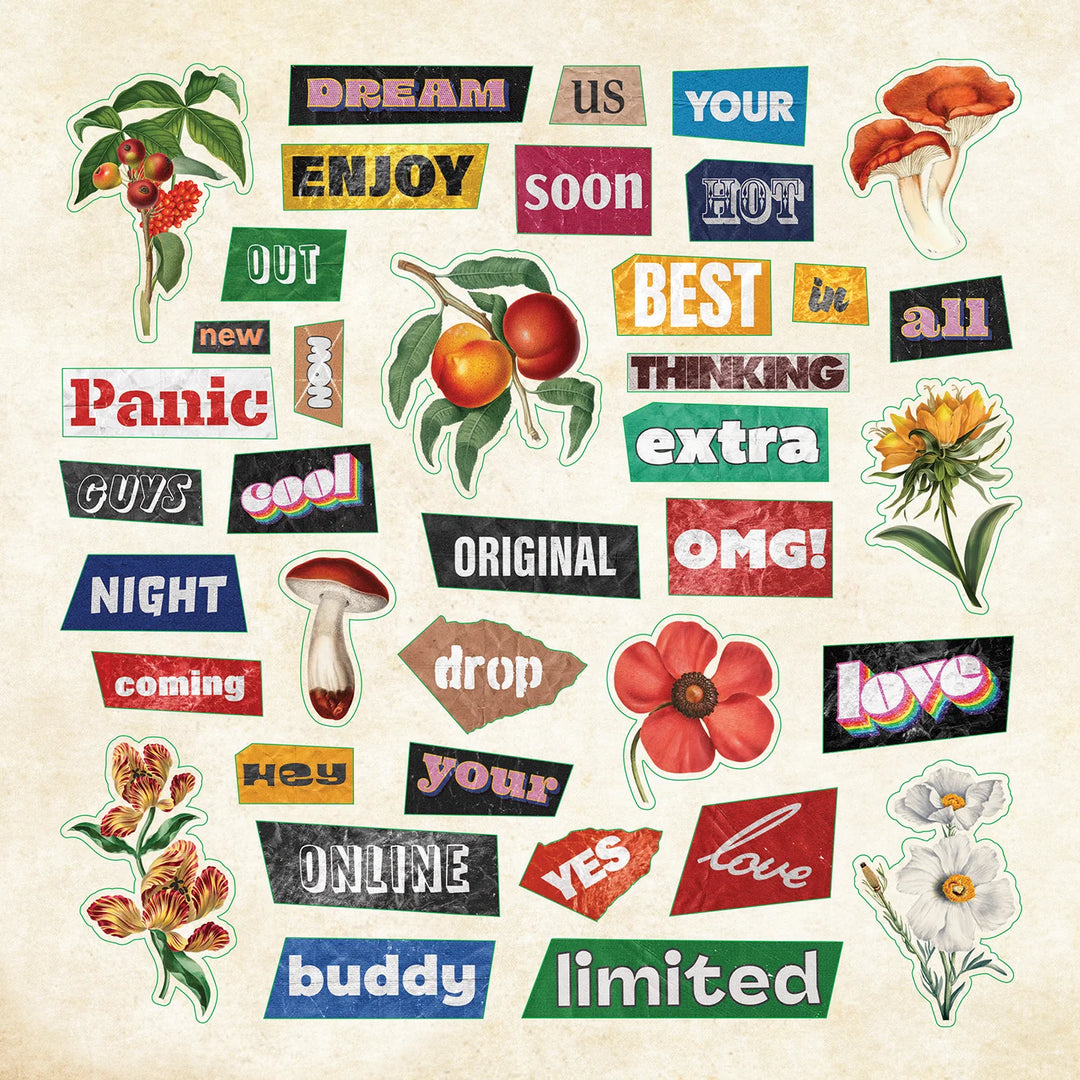 Peter Pauper Press - Sticker Book - Ransom Notes