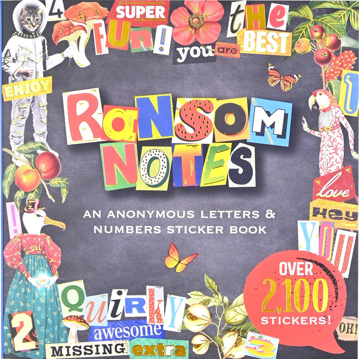 Peter Pauper Press - Sticker Book - Ransom Notes