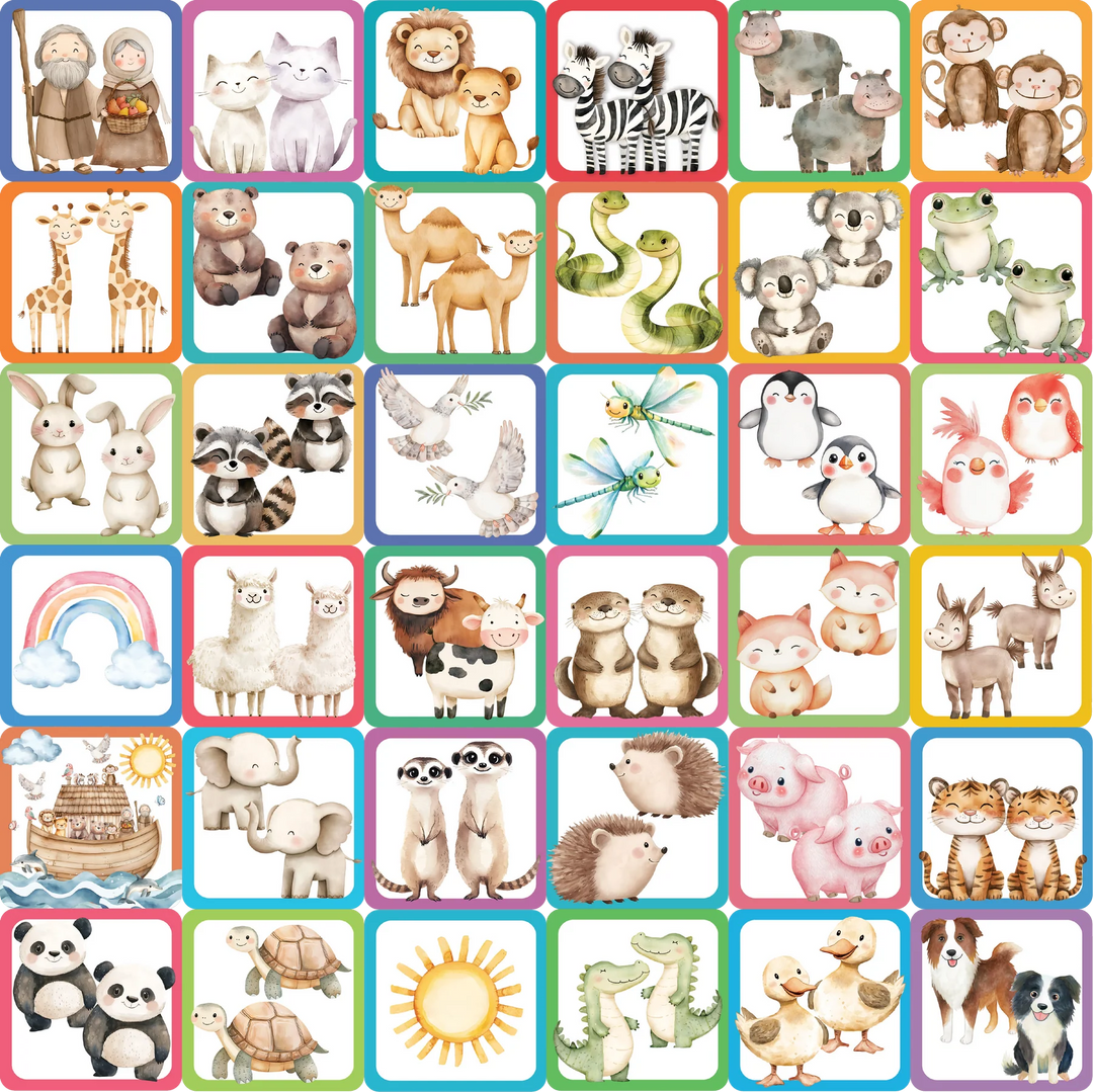 Peter Pauper Press - Memory Match Game - Noah's Ark