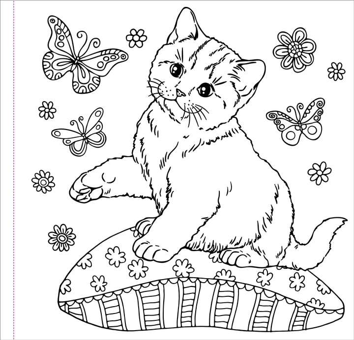Peter Pauper Press - Studio Series Artist's Coloring Book - Cute and Curious Cats