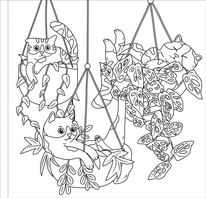 Peter Pauper Press - Studio Series Artist's Coloring Book - Cute and Curious Cats