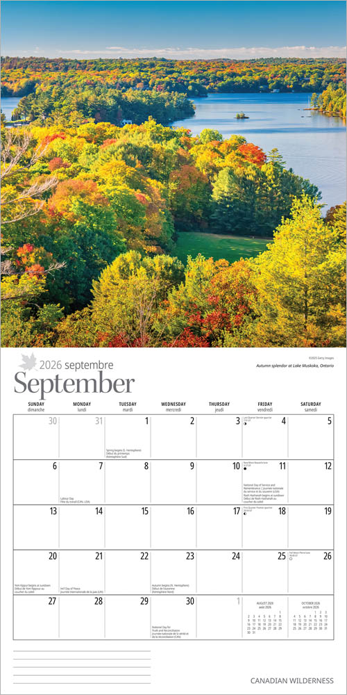 Wyman - 2026 Calendar - Canadian Wilderness