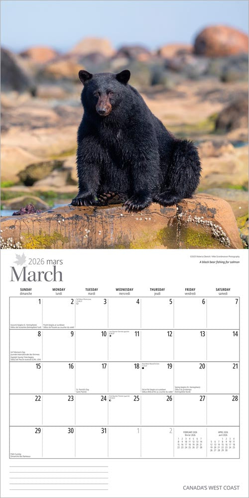 Wyman - 2026 Calendar - Canada's West Coast